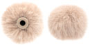 BUBBLEBEE WINDBUBBLE PRO EXTREME WINDSHIELDS Medium, for 6-8mm diameter lav, beige (pack of 2)