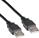 CORDON USB2.0 fiche A - fiche A , 1m, noir