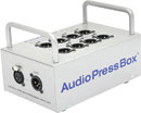 AUDIOPRESSBOX APB-008 SB-EX EXTENS.SPLITTER passif,b.de scène, 1x entr.unité comm,8x sort.micro/ligne