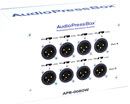 AUDIOPRESSBOX APB-008 OW-EX EXTENS.SPLITTER fix.au mur, 2x e.unité comm., 2x 4 s.micro/ligne, blanc