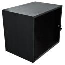 CANFORD ES4154012/BA CAISSON RACK A POSER 12U, porte en acrylique, prof.400mm, frêne noir