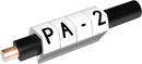 PARTEX MARQUEURS DE CABLE PA2-MBW.L 4 à 10 mm, lettre L, noir sur blanc, pack de 100