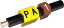 PARTEX MARQUEURS DE CABLE PA02-250CC.1 1.3à 3 mm, numéro 1, marron, pack de 250