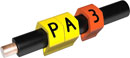 PARTEX MARQUEURS DE CABLE PA3-MCC.3 8 à 16 mm, numéro 3, orange, pack de 100