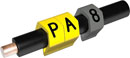 PARTEX MARQUEURS DE CABLE PA3-MCC.8 8 à 16 mm, numéro 8, gris, pack de 100