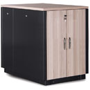 LANDE ES4207117/B-L ARMOIRE RACK ACOUSTIQUE 17U, larg.750, prof.1130, noir, panneaux érable