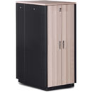 LANDE ES4207132/B-L ARMOIRE RACK ACOUSTIQUE 32U, larg.750, prof.1130, noir, panneaux érable