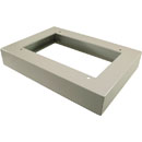 LANDE KIT SOCLE pour racks IP55, larg.600, prof.450, gris