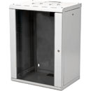 LANDE PROLINE PR16U6045-LG ARMOIRE RACK MURALE 16U, prof.450, porte vitrée, gris