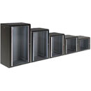 LANDE PROLINE PR07U6045-BL ARMOIRE RACK MURALE 7U, prof.450, porte vitrée, noir