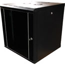 LANDE PROLINE PR09U6060-BL ARMOIRE RACK MURALE 9U, prof.600, porte vitrée, noir