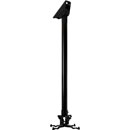 B-TECH BT899-FD SUPPORT PROJECTEUR plafond, jusqu'à 25kg, inclin./rot., tige 0.5m, noir