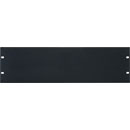 CANFORD PANNEAU VIERGE POUR RACK 3U, alu. plat, noir anodisé