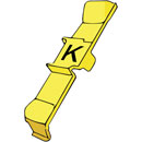 MARQUEURS DE CABLE PC36.K Retrofit, noir sur jaune, bande de 32