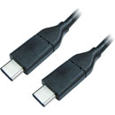 CORDON USB 3.1, Type C mâle - Type C mâle, 1m, noir