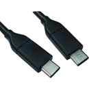 CORDON USB 3.2, mâle Type C - mâle Type C, 1.5m, noir