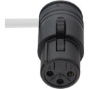 CANFORD LOW PROFILE XLR 3 broches femelles, noir (broches argentées)