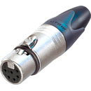 NEUTRIK NC6FXX XLR FICHE femelle, corps nickel, contacts plaqué argent