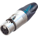 NEUTRIK NC7FXX XLR FICHE femelle, corps nickel, contacts plaqué argent