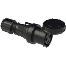 PCE 2335-6XS FICHE SECTEUR 63A ETANCHE droite, femelle, IP67, noir