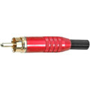 DELTRON 346 FICHE RCA corps rouge, contacts or