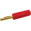 DELTRON 580 4mm FICHE STANDARD dorée, rouge