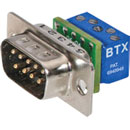 BTX CD-DB9MEZBR CONNECTEUR D-SUB 9pts mâle, montage panneau, connexion mini-vis