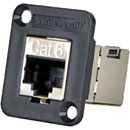 SWITCHCRAFT EHRJ45P6S EMBASE RJ45 Cat6, blindée, femelle-femelle, dos-à-dos, noir