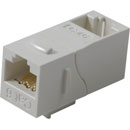 TUK KEYSTONE RACCORD RJ45 DOS-A-DOS Cat6, arrière à 90° vers l'avant, blanc