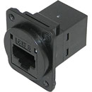 TUK KEYSTONE RACCORD RJ45 DOS-A-DOS série-D Cat6, noir