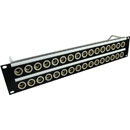 CANFORD PANNEAU DE CONNEXION XLR 2U 2x16 Neutrik XLRM, noir