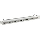 CANFORD PANNEAU DE CONNEXION PRO RJ45 CAT6 1U 1x24 traversées, blindé, gris clair