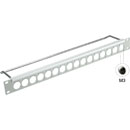 CANFORD PANNEAU DE CONNEXION UNIVERSAL Kit 1U 1x16, trous M3 taraudés, gris