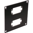 CANFORD PLAQUE DE CONNEXION MODULAIRE UNIVERSAL 2x découpe EDAC 20, noir