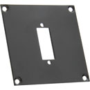 CANFORD PLAQUE DE CONNEXION MODULAIRE UNIVERSAL 1x découpe DVI, noir