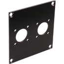 CANFORD PLAQUE DE CONNEXION MODULAIRE UNIVERSAL 2x découpe type N, noir