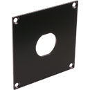 CANFORD PLAQUE DE CONNEXION MODULAIRE UNIVERSAL 1x découpe embase Lemo triax, noir