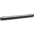 CANFORD PANNEAU DE CONNEXION SPEAKON 1U 1x12 Neutrik NL4MPXX, noir