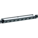 NEUTRIK NZP1RU-8 OPTICALCON ADVANCED PANNEAU DE CONNEXION 1U incliné, 8x découpe D