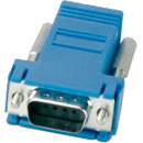 ADAPTATEUR A MONTER SUB-D 9pts mâle-RJ45, bleu