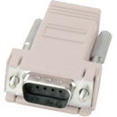 ADAPTATEUR A MONTER SUB-D 9pts mâle-RJ45, gris