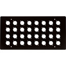 CANFORD PLAQUE SUPERIEURE POUR BOITE MURALE TYPE C 32 trous, vierge