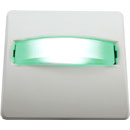 CANFORD SIGNE LUMINEUX LED plaque blanche, LED vert