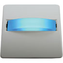 CANFORD SIGNE LUMINEUX LED plaque blanche, LED bleue
