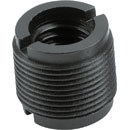 K&M 85040 THREAD ADAPTER Female 3/8 inch thread, male 5/8 inch thread, plastic, black