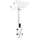 K&M 24496 SUPPORT PLAFOND POUR ENCEINTE charge max. 25kg, inclinaison 0°-45°, pivot. 90°, blanc