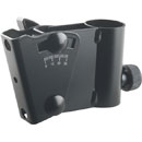 K&M 19780 ADAPTATEUR INCLINAISON pour pied, hauteur 80mm, angle 30°, vis de serrage, noir