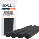 URSA FOAMIE FLEX ANTENNA SAVER 13cm, 4mm internal diameter, black (pack of 4)