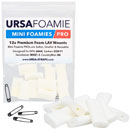 URSA STRAPS MINI FOAMIES SUPPORTS MICRO mousse souple, 22x14x7mm, blanc (pack de 12)