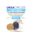 URSA STRAPS SOFT CIRCLES BONNETTE MICRO tissus doux, noir/blanc/beige (15 Circles/30 Stickies)